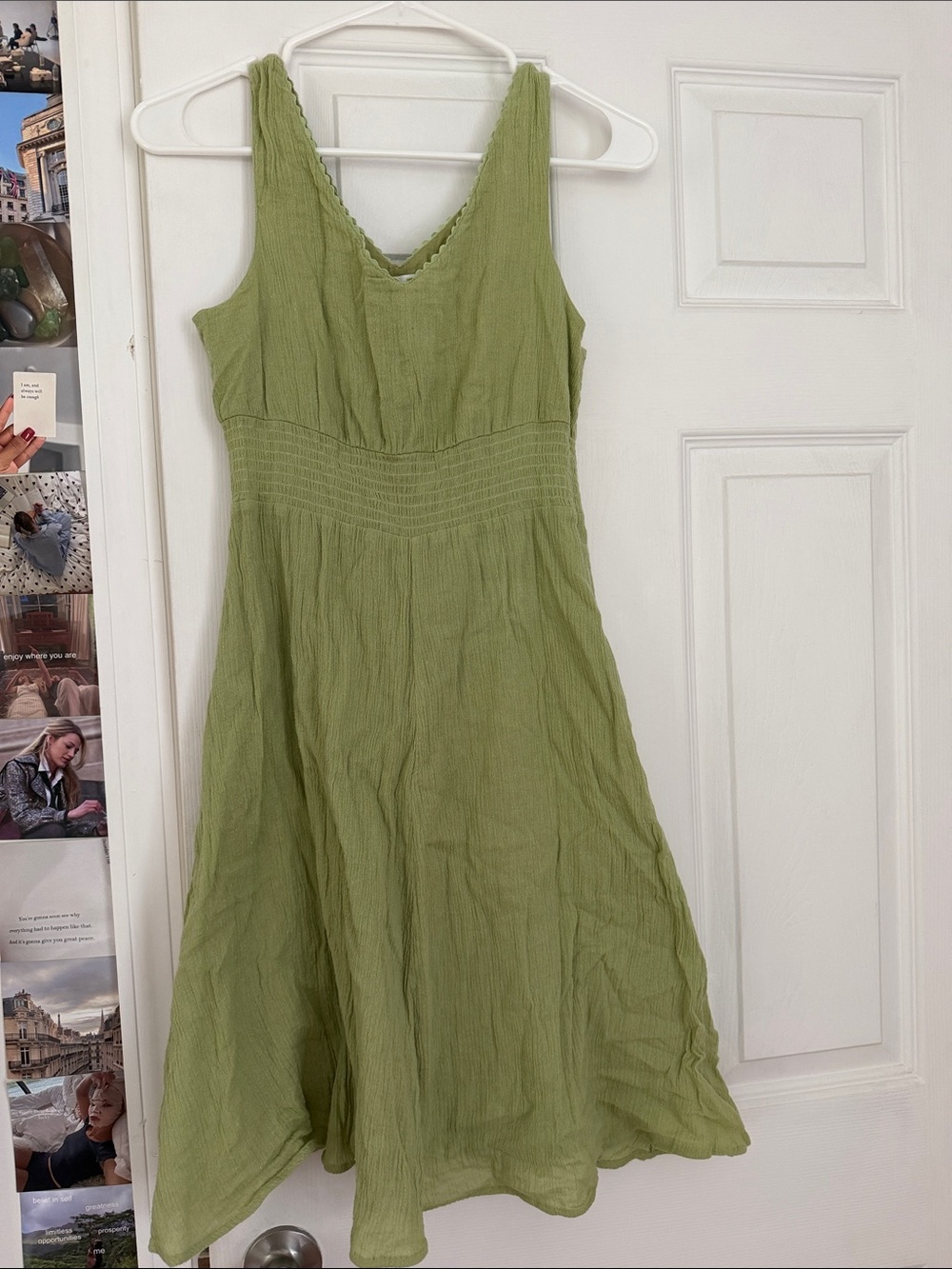 green summer dress